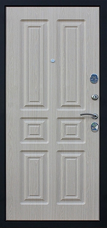 Фотография «Железная дверь с порошковым покрытием черная №7»