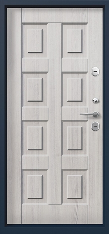 Фотография «Дверь стальная с порошковым напылением синяя №55»
