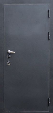 Фотография «Крепкая дверь железная с порошковым напылением серая №101»