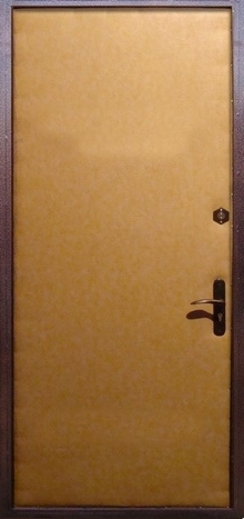 Фотография «Дверь временная железная с эко кожей №16»