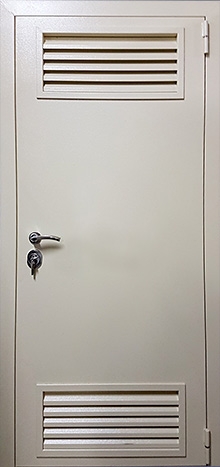 Фотография «Железная дверь для трансформаторной белая №17»