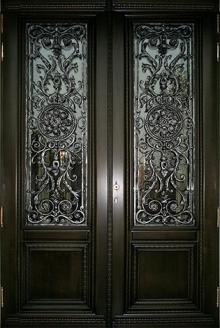 Фотография «Двухстворчатая стальная парадная дверь №12»