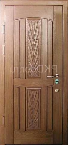 Фотография «Дверь с резьбой металлическая №15»