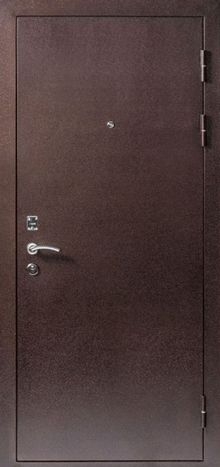 Фотография «Дверь офисная стальная с порошковым покрытием коричневая  №114»