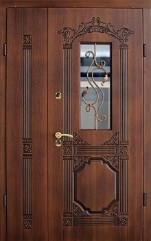 Фотография «Дверь полуторная парадная металлическая №62»