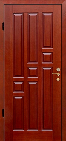 Фотография «Металлическая дверь для коттеджа МДФ филенчатый №16»
