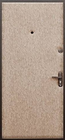 Фотография «Металлическая временная дверь с винилискожей №14»