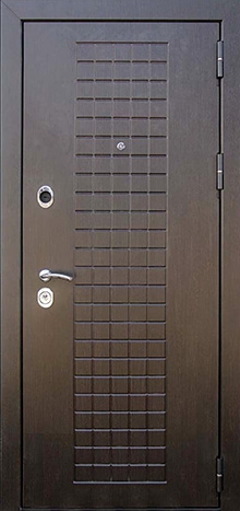Фотография «Металлическая дверь для дачи с терморазрывом МДФ ПВХ венге №5»