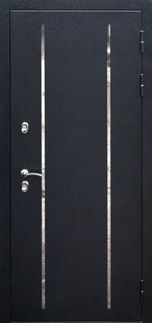 Фотография «Дверь металлическая утеплённая с покрытием нитроэмалью черная №98»