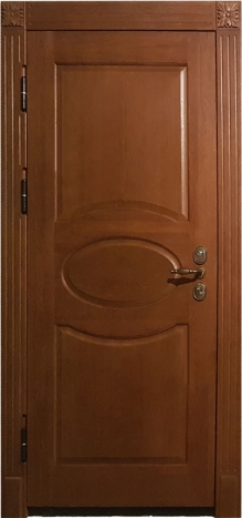 Фотография «Железная дверь с панелью МДФ венге №97»