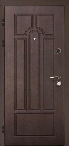 Фотография «Дверь с терморазрывом стальная МДФ ПВХ коричневая №10»