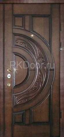 Фотография «Дверь с резьбой металлическая №16»