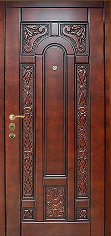 Фотография «Дверь стальная для загородного дома МДФ филенчатый №4»