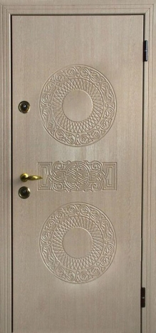 Фотография «Дверь стальная МДФ белая №100»