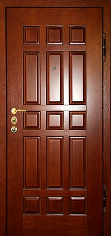 Фотография «Железная дверь для дачи МДФ филенчатая №4»