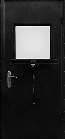 Фотография «Дверь в кассу стальная черная №4»