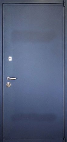 Фотография «Дверь наружная железная с порошковым покрытием синяя №88»