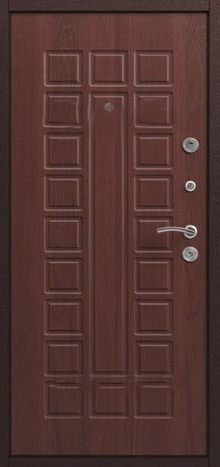 Фотография «Дверь металлическая для коттеджа с порошковым напылением черная №78»