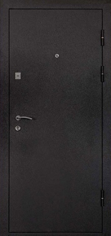 Фотография «Дверь прочная с порошковым напылением металлическая черная №33»
